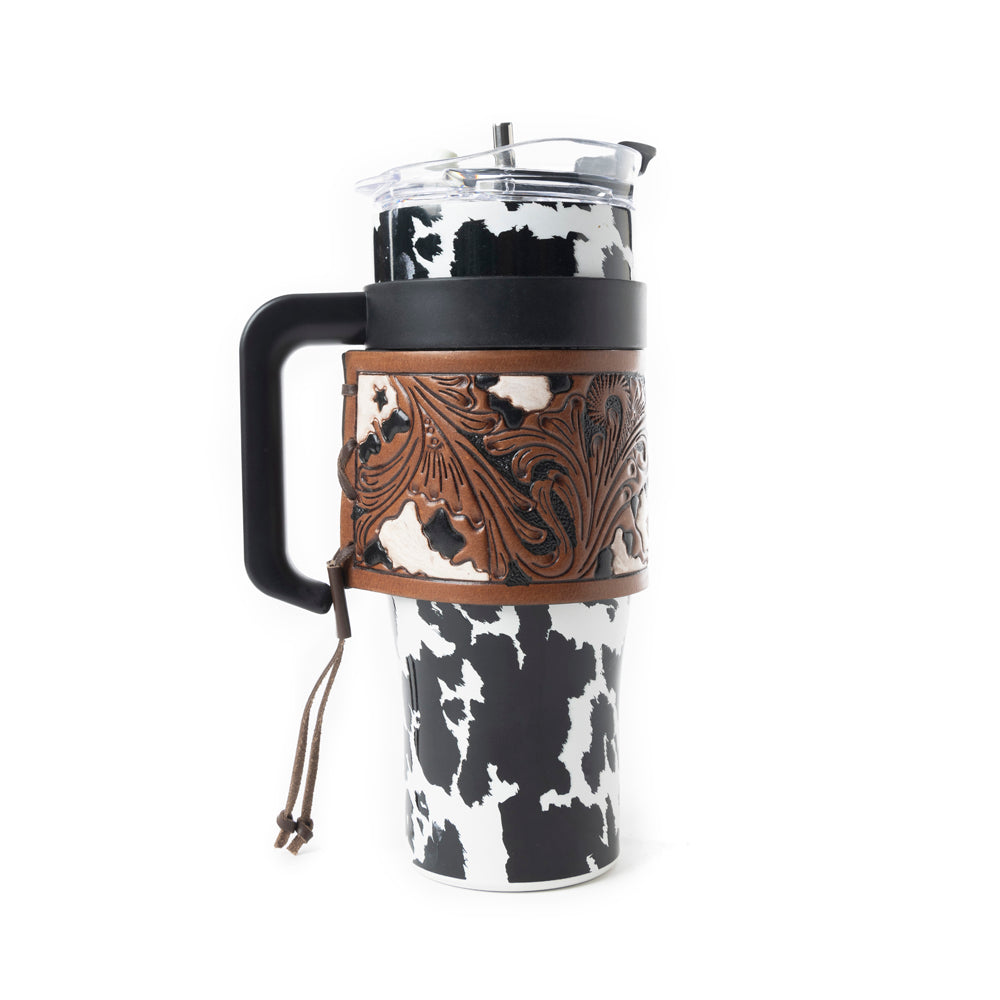 Myra Cow Print Tumbler