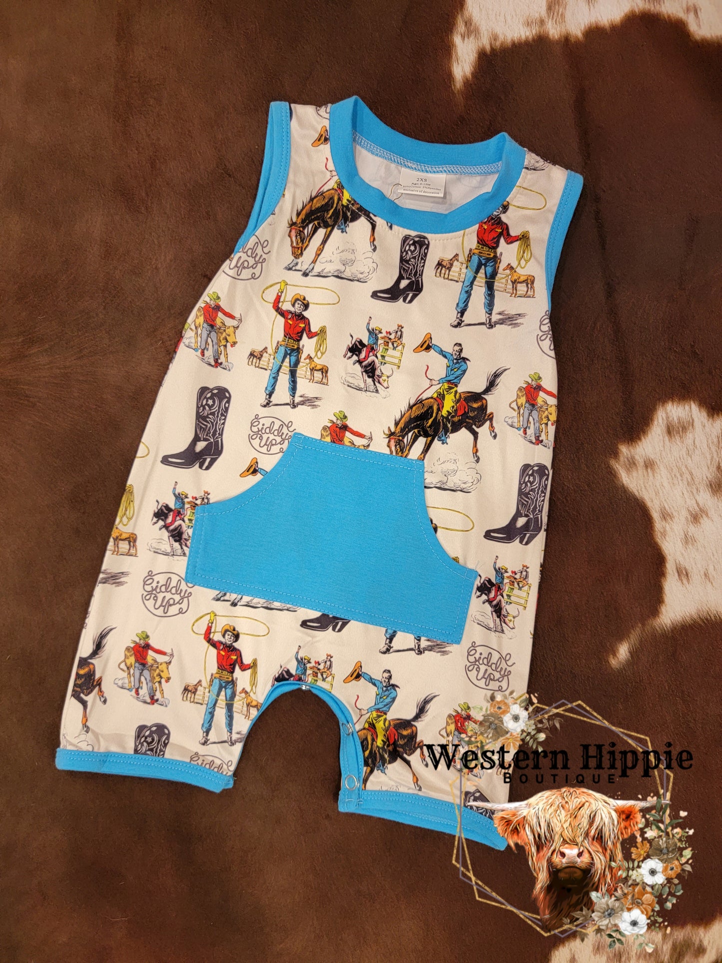 Giddy up romper