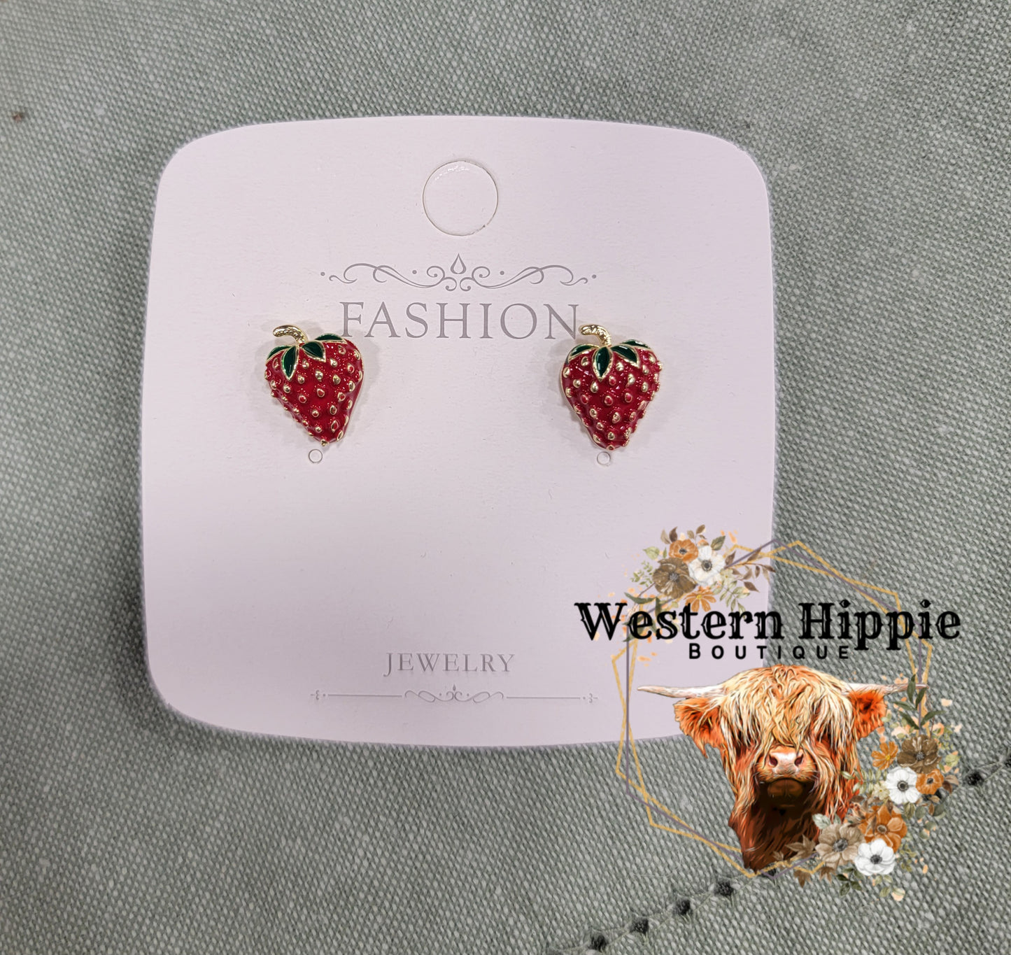 Strawberry earrings