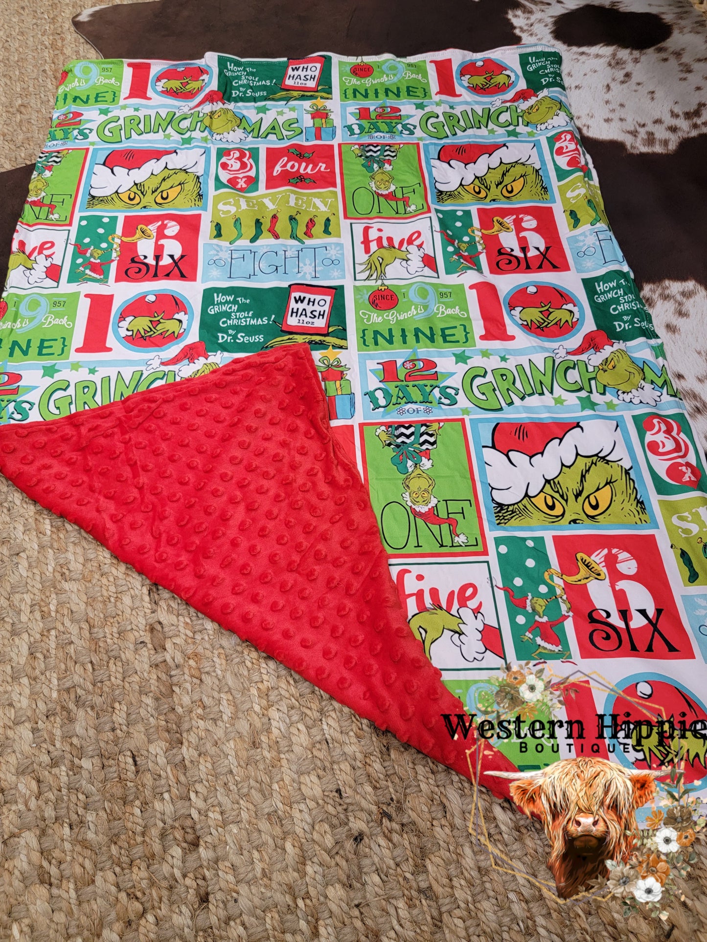 Grinch blanket