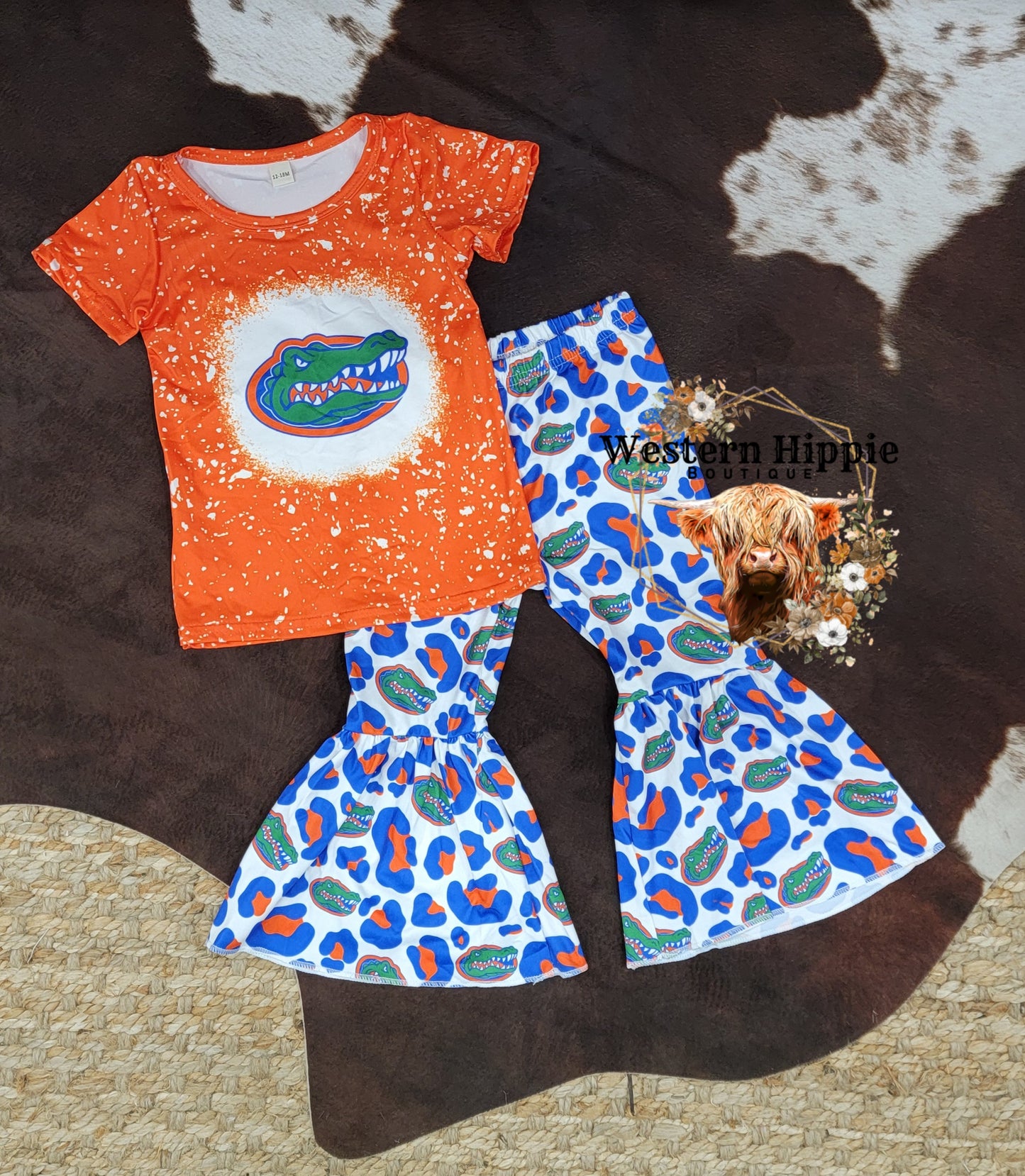 Florida gators bell bottoms set