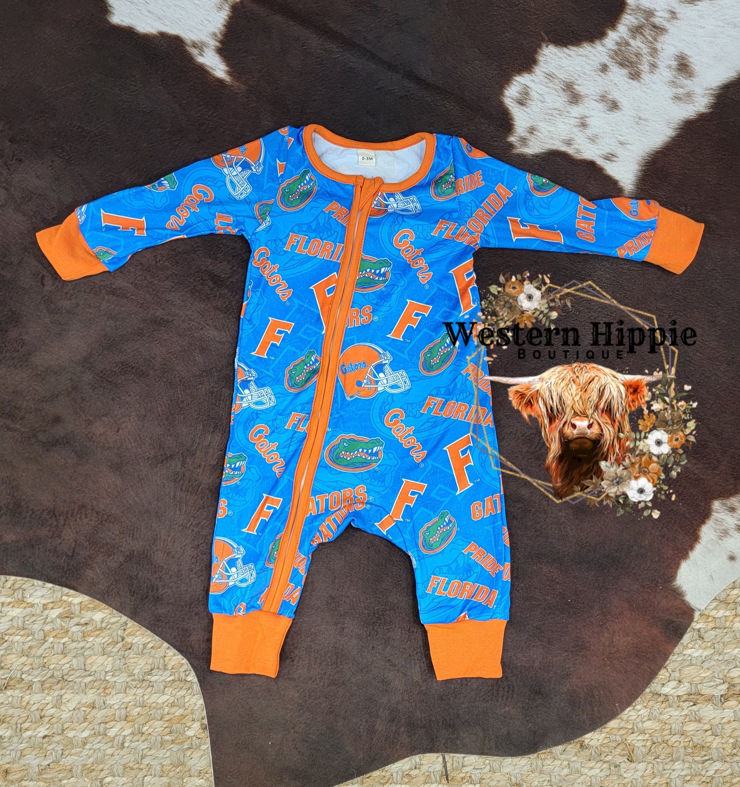 Florida gators zipper jumpsuit