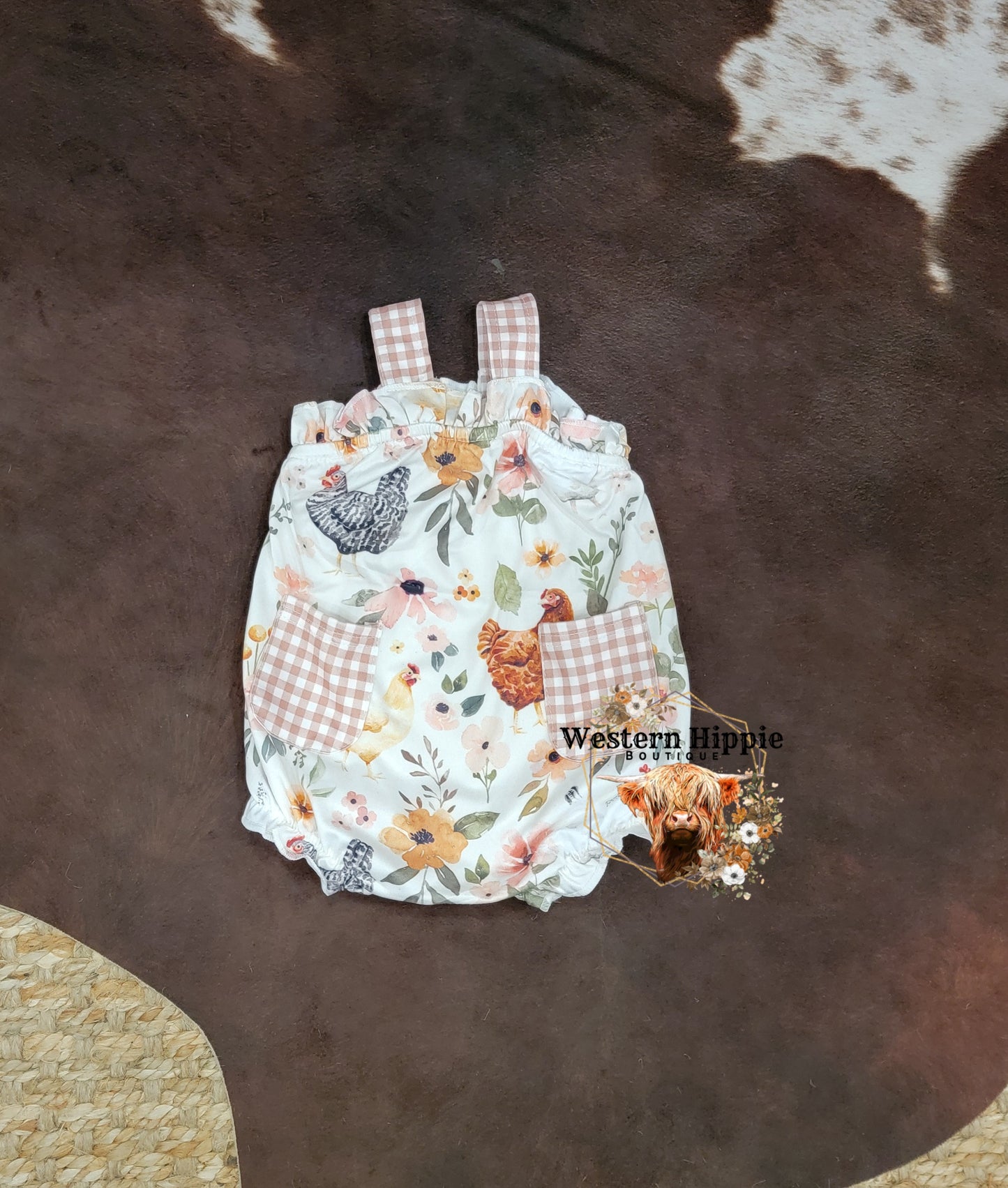 Sweet chicken romper