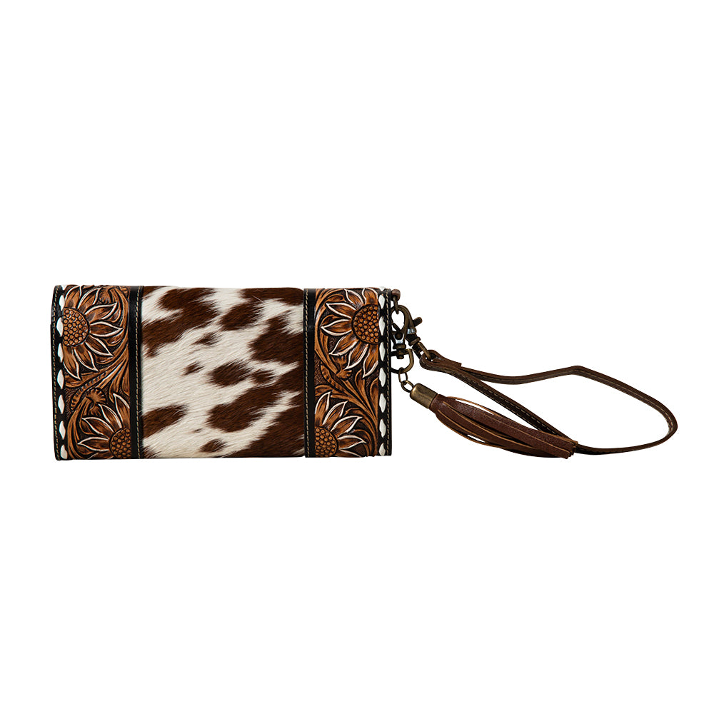 Sandstone Trail Hand-Tooled Wristlet Wallet