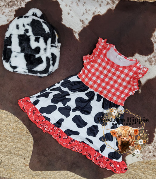 Bandana cow dress