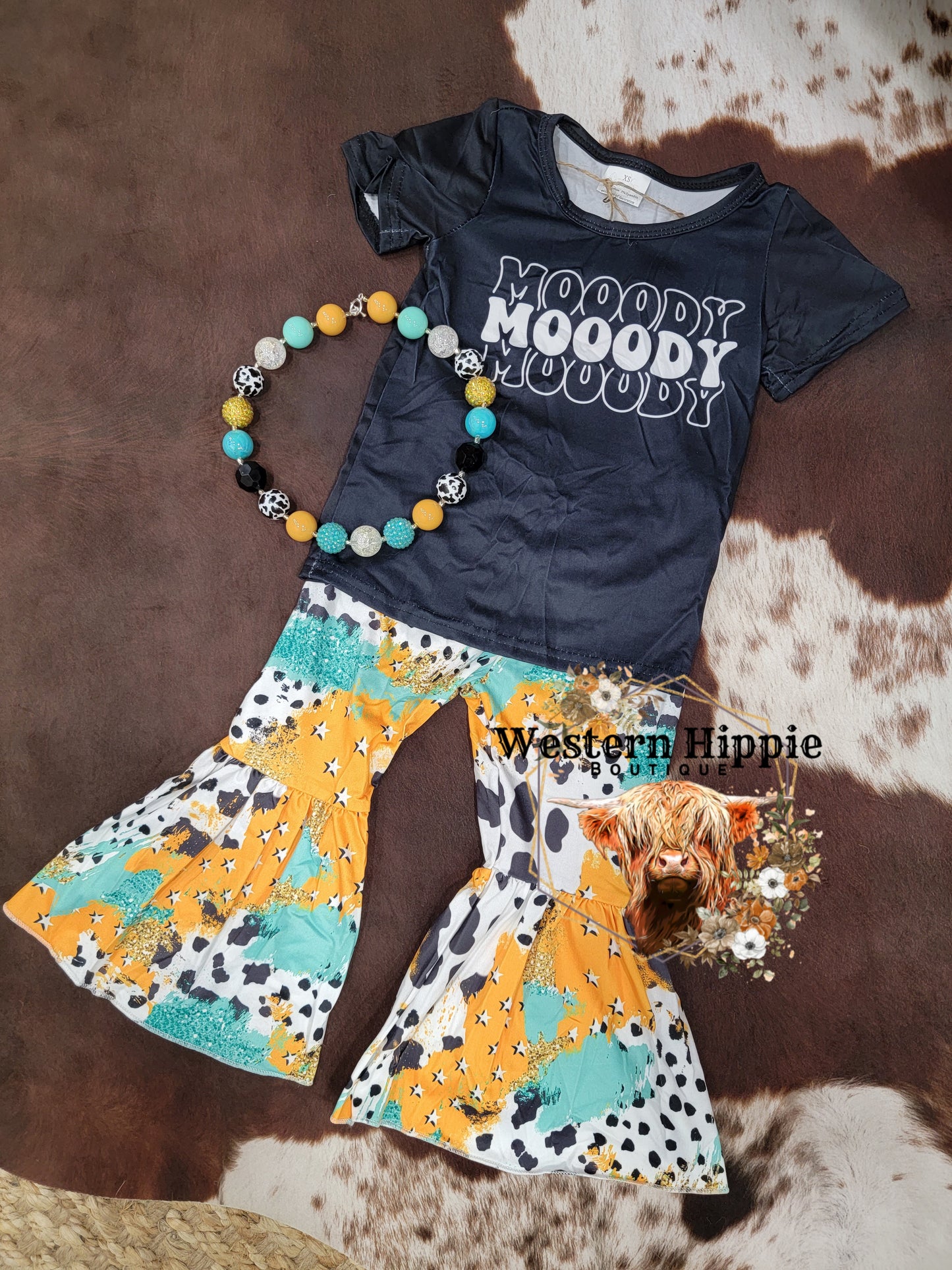 Triple moody bell bottoms set