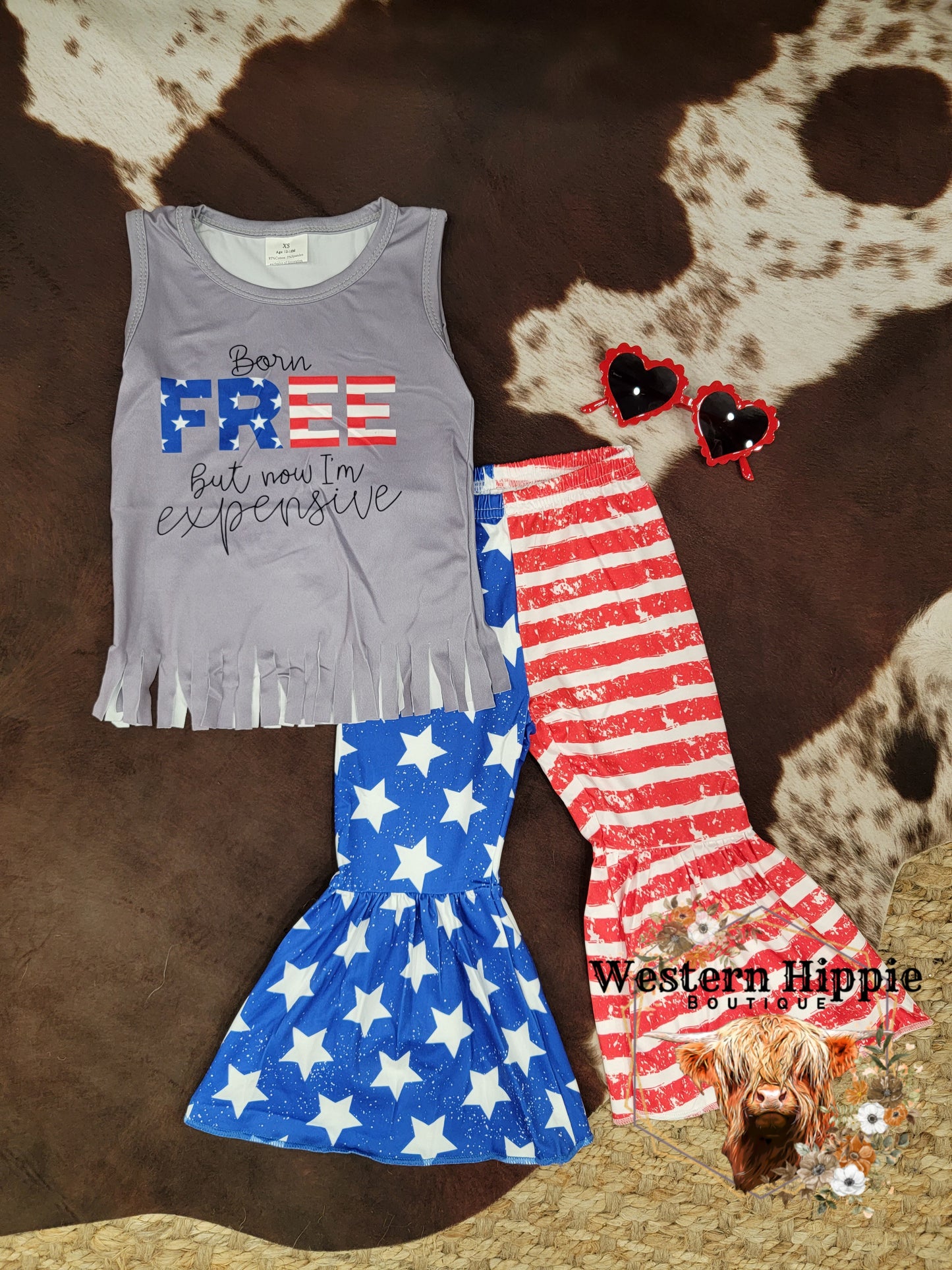 Born free bell bottoms set