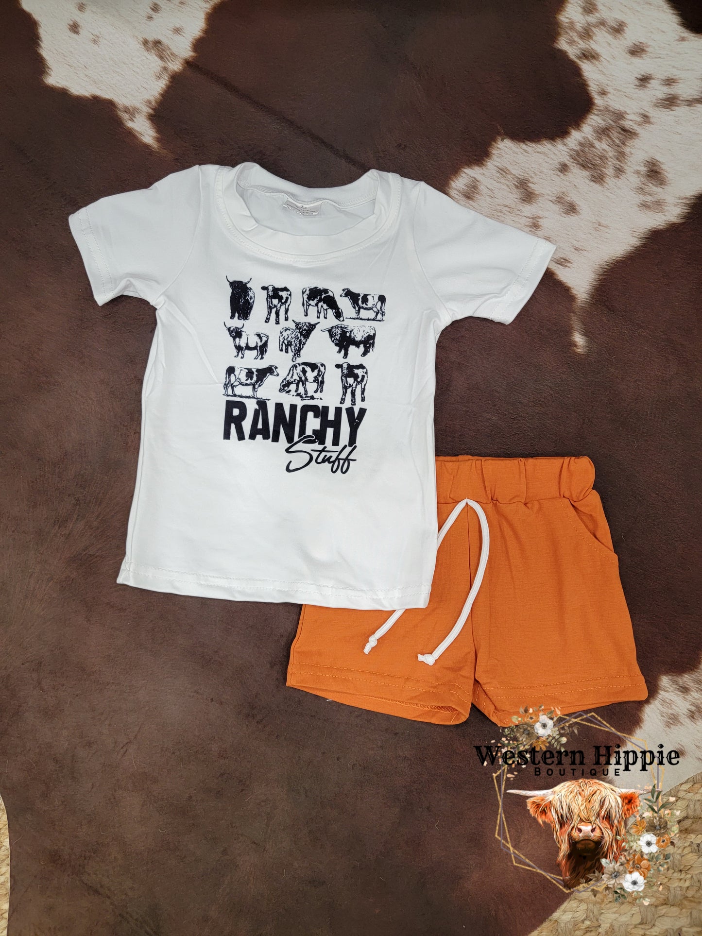 Ranchy stuff shorts set