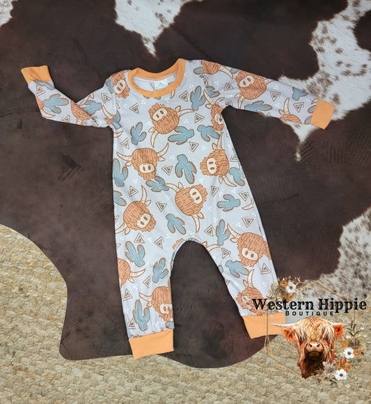 Highland cow jumpsuit