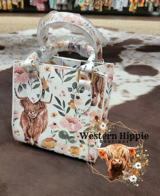 Sweet cow print purse