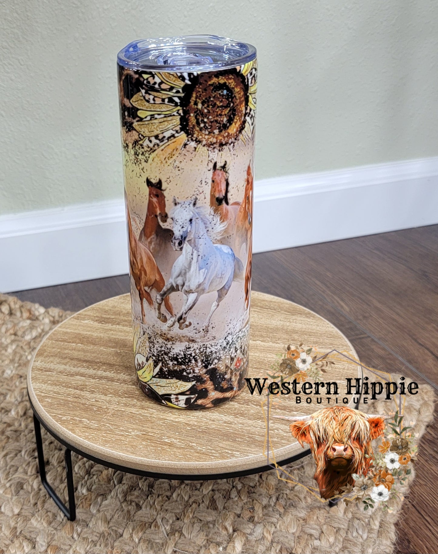 20oz horse tumbler