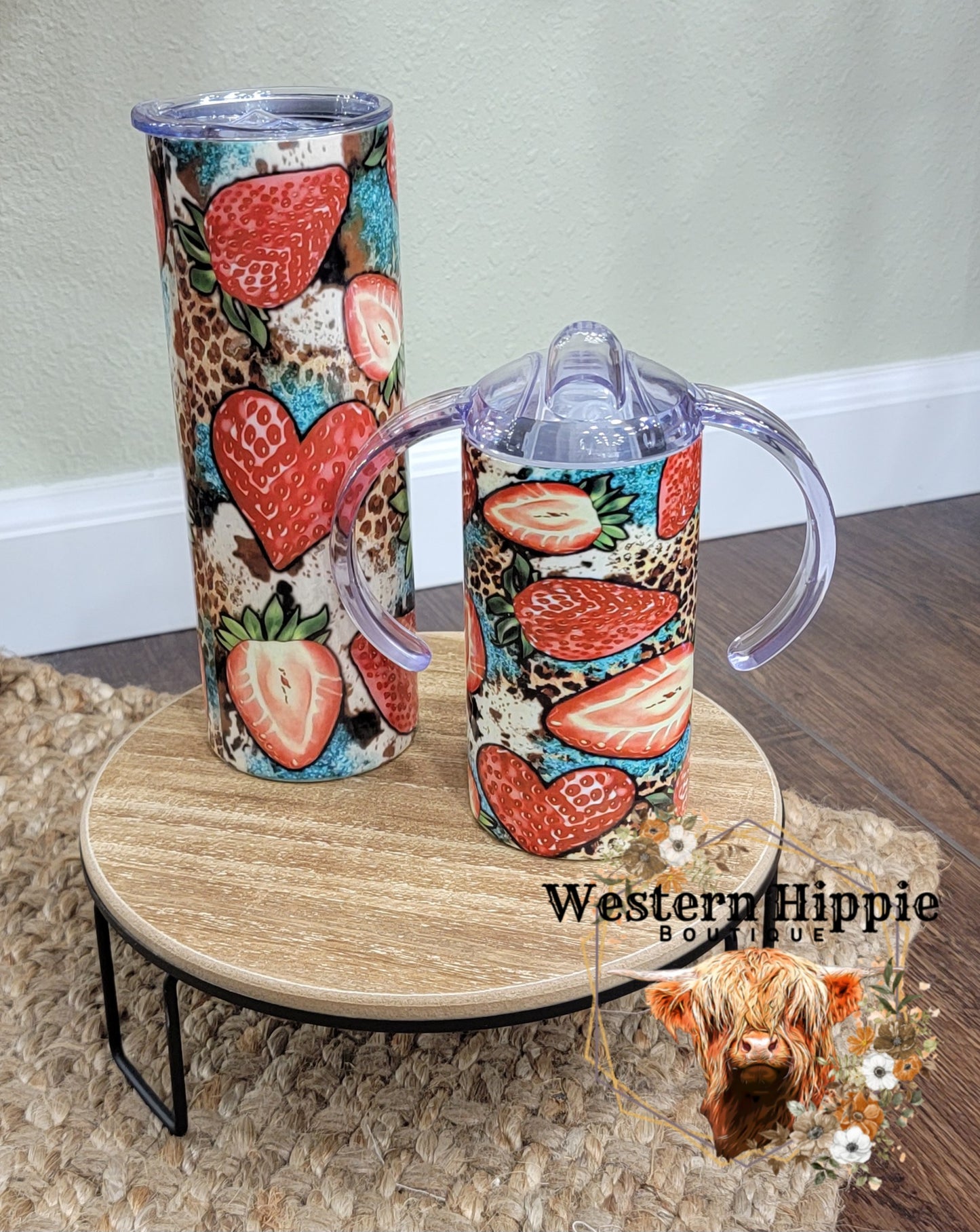 Strawberry mama/mini tumbler set