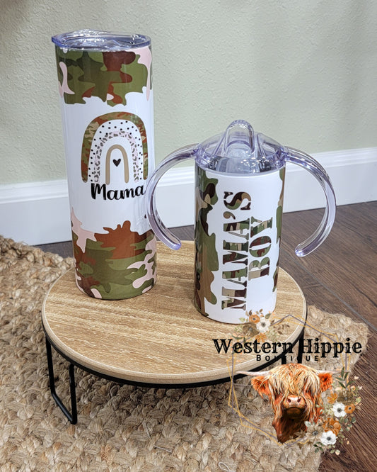 Camo mama/mini tumbler set